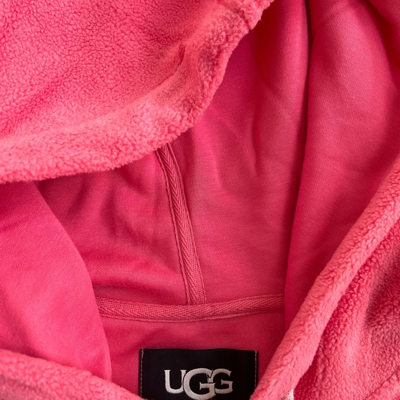 UGG MYLEY SHERPA PINK HOODIE XL NEW - Picture 9 of 10